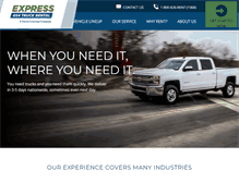 Tablet Screenshot of express4x4truckrental.com